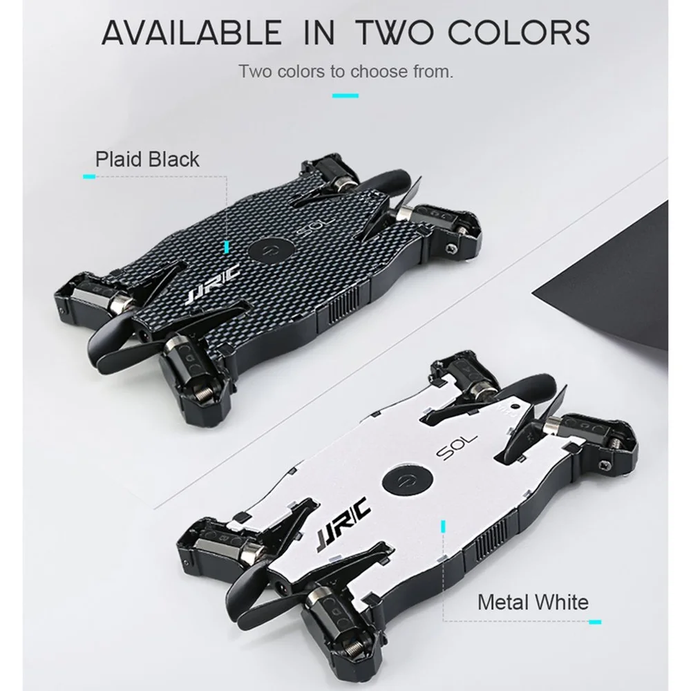 JJR/C H49 SOL Ultrathin Foldable Mini Quadcopter Drone with Wifi FPV 720P HD Live Video Camera Altitude Hold 360Degree Flips JJR/C H49 SOL Ultrathin Foldable Mini Quadcopter Drone with Wifi FPV 720P HD Live Video Camera Altitude Hold 360Degree Flips