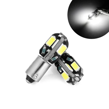 

10Pcs Car Reading Lights T11 Ba9s 5630 Led Canbus Lamp Error Free T4W h6W LED interior White Light Source 6000K 12V Lamp For Car
