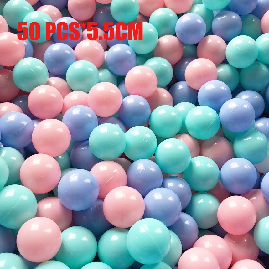 50/100 Pcs Eco-Friendly Colorful Ball Pit Soft Plastic Ocean Ball Water Pool Ocean Wave Ball Outdoor Toys For Children Kids Baby 10