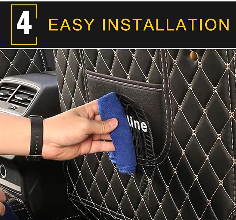 For Audi A6 Car Care Seat Back Protector Cover Leather Anti-kick Mat Pad Cushion Interior Accessories