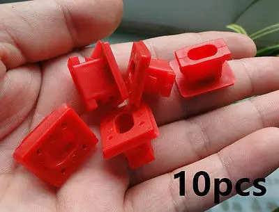 10x for BMW E46 E65 E66 E83 X3 Red Interior Dash Insert Grommets Trim Clips