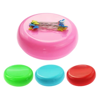 

Plastic Round Box Sewing Needles Storage Case Pins Box Sewing Supplies
