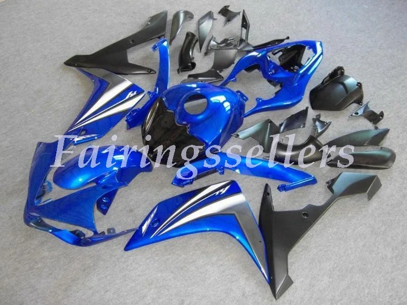 4 бесплатные подарки ABS Полный Танк обтекатель подходит для Yamaha YZF1000 R1 2007 2008 07 08 YZF R1 пользовательские обтекатели комплект красный белый черный - Цвет: OEM Blue Black