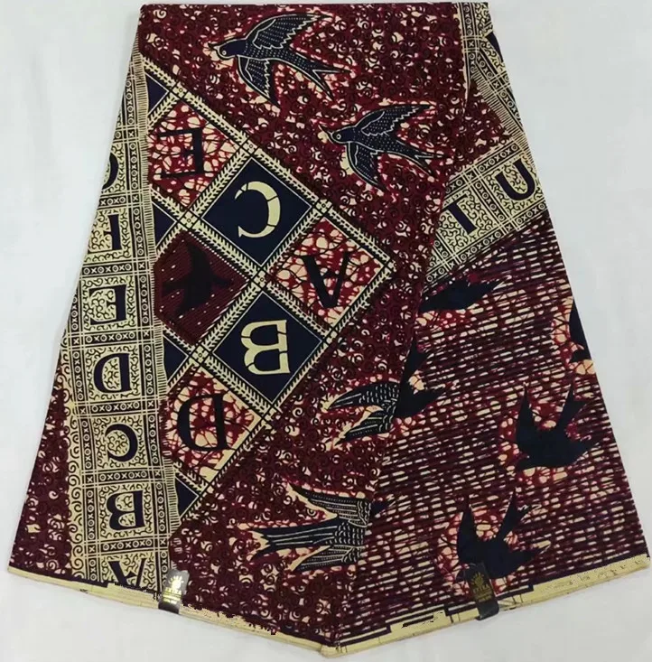 Африканская ткань java воск печать ткань, Африканский Воск Печать Ткань 6 ярдов хлопок ткань для лоскутное батик Анкара ткань TX-J30