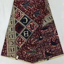 Африканская ткань java воск печать ткань, Африканский Воск Печать Ткань 6 ярдов хлопок ткань для лоскутное батик Анкара ткань TX-J30