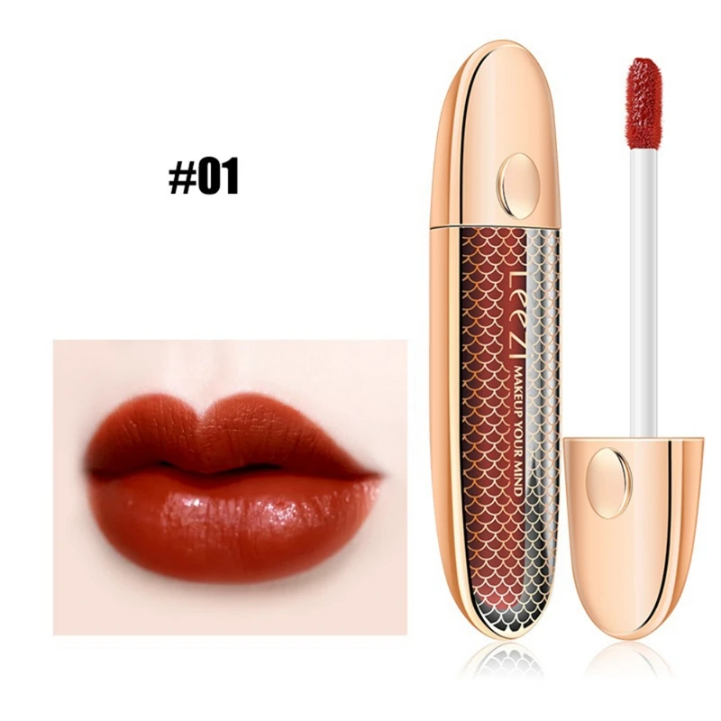 Velvet Lip Glaze Moisturizing Non-stick Cup Waterproof Long Lasting Matte Lip Gloss Lightweight Moisturizing Texture