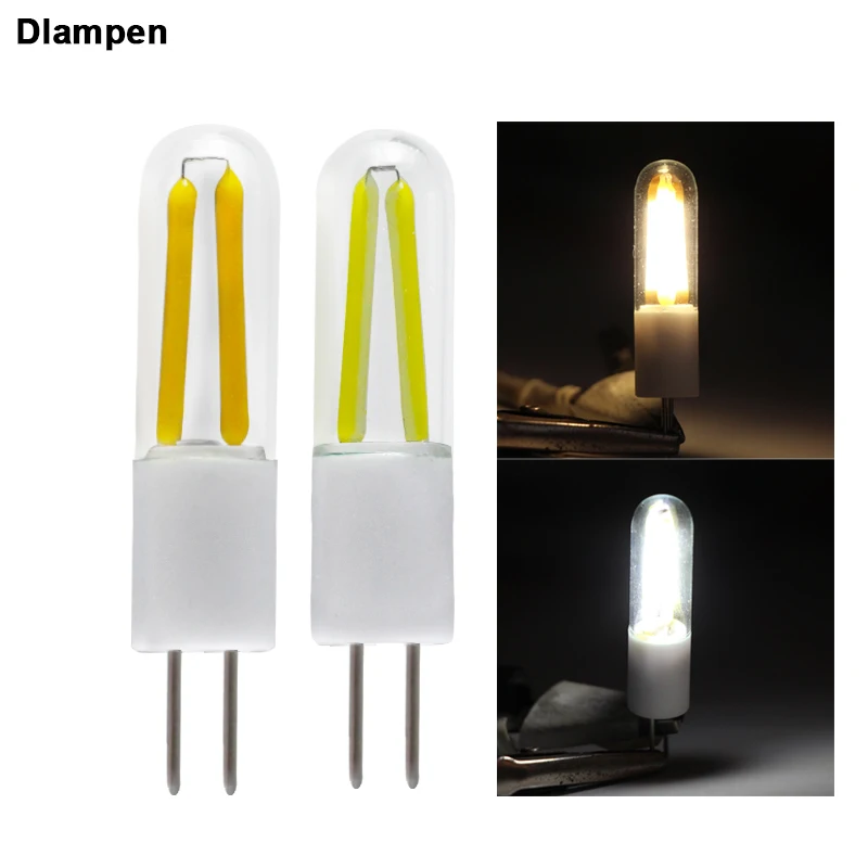 Mini G4 Led Bulb Filament Spotlight Super Glass Shell Candle Ac Dc 12V 1.5W COB Energy Saving Lamp Replace Halogen Light 12 volt