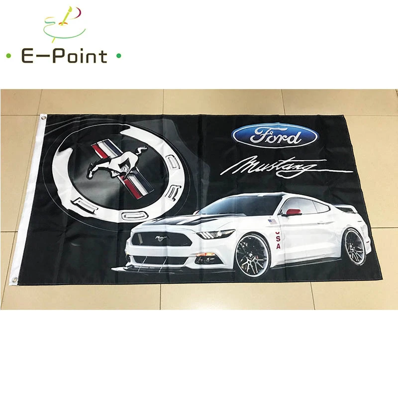 Автомобильный флаг Ford Mustang 2 фута* 3 фута(60*90 см) 3 фута* 5 футов(90*150 см) размер рождественские украшения для домашнего флага баннер подарки