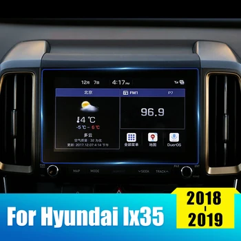 

9.6 inch For Hyundai IX35 2018 2019 Tempered Glass Car GPS Navigation Screen Protector Display Film Fit LCD Protective Sticker