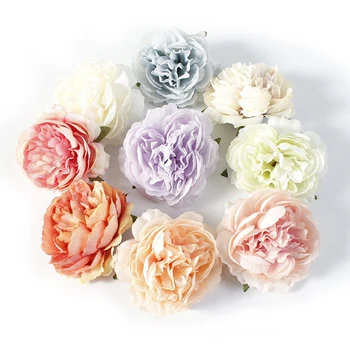 

20PCS Simulation Rose Head Decor DIY Fake Bouquet Rose Flower Heads Bridal Wedding Bouquet High Quality