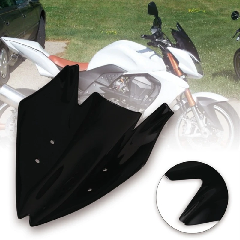 Черный лобовое стекло мотоцикла для Kawasaki Z1000 2010-2013 10 11 12