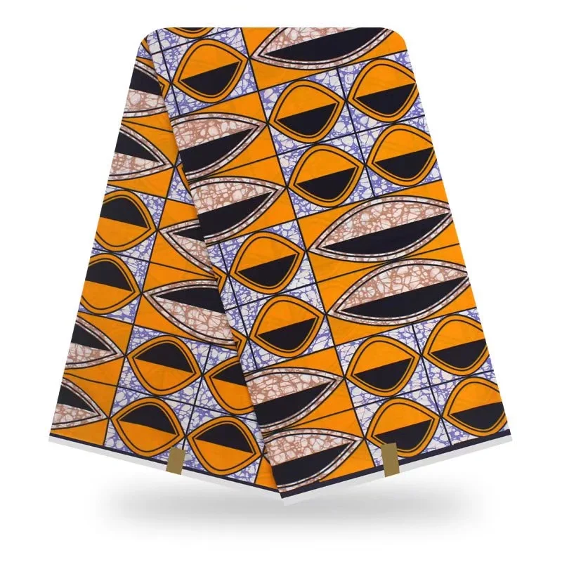

100%Cotton High Quality African Fabric Veritable Soft Breathable Nigerian Wax Prints Fabric 6Yards Sewing Material VS14-79