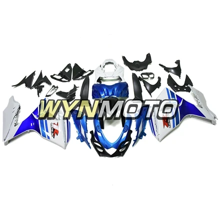 Для GSXR1000 09-16 2009 для детей 10, 11, 12, 13, 14, 15, K9 инжекторный АБС-пластик белого и синего цвета, обтекатели