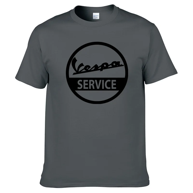 Новинка; Высококачественная Футболка с принтом Vespa; летняя хлопковая Футболка; Новая брендовая модная футболка с короткими рукавами;#12