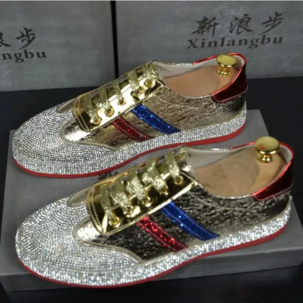 

Men Hip Hop Best Quality Trainers shoes Runway Designer Sneakers Patent Leather red Red bottom Rubber Gold Silver Casual shoe