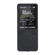 Горячая Мода портативный MP3/MP4 без потерь Звук Музыкальный плеер FM рекордер поддержка 32G карты памяти# T2
