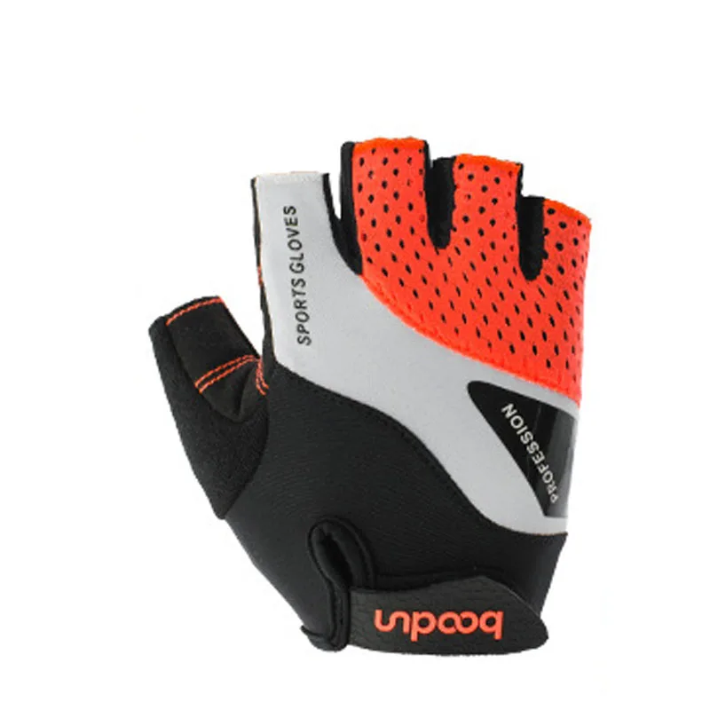 Уличные велосипедные перчатки спортивные перчатки обеспечивает противоударную тормозные колодки для защиты от солнца во время езды на велосипеде Перчатки - Цвет: Оранжевый