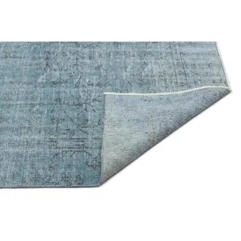

Handmade Blue Vintage Overdyed Turkish Area Rug 170x282 Cm-5'7''X9'3''