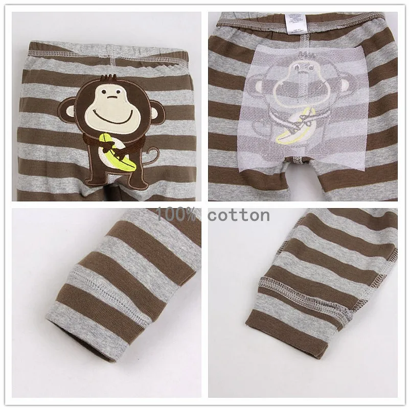 3PCS/LOT Unisex Cotton Spring Autumn Baby Pants Cartoon Baby Girls Boys Trousers Newborn Bebe PP Trousers Newborn Clothing baby trousers,cotton pants,baby leggings