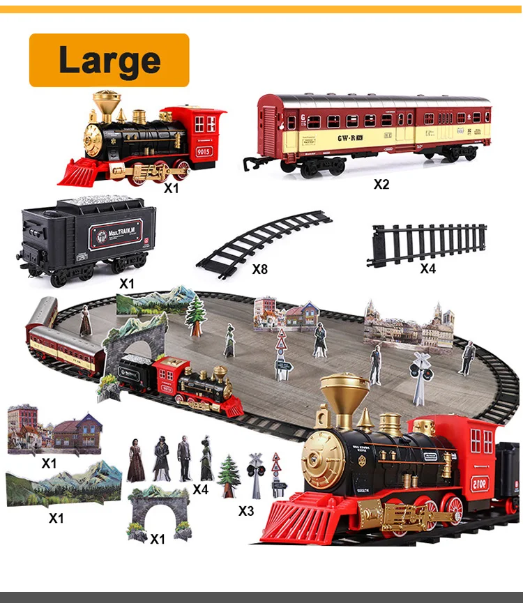 Generic Electric 1:87 Children's Railway Train Toys TraModel Railway ...