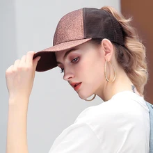 Уличная бейсболки женские Ban Snapback, летние сетчатые шляпы, Повседневная Спортивная Кепка с блестками, Прямая, шапка, хип-хоп кепка