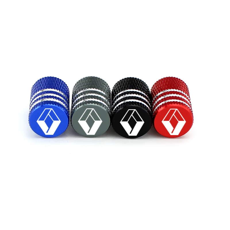 

Rhombus Logo Car Tire Valve Caps Auto Wheel Decor Red/Blue for Renault Clio Captur Megane 2 Scenic 2 Duster logan sandero koleos