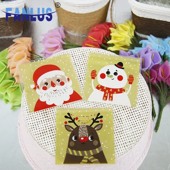 

Plastic Bags I Love You Cookie&Candy Bag Self-Adhesive for Wedding Birthday Party Gift Bag Biscuit Baking Opp Packaging Bag