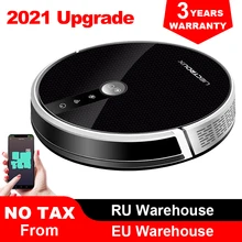 LIECTROUX C30B aspirador de pó robô, mapeamento inteligente, com memória, aplicativo WiFi e controle de voz, aspiração forte 4000Pa, esfregão úmido, terno para pêlos de animais, limpador de piso e carpete, desinfecção