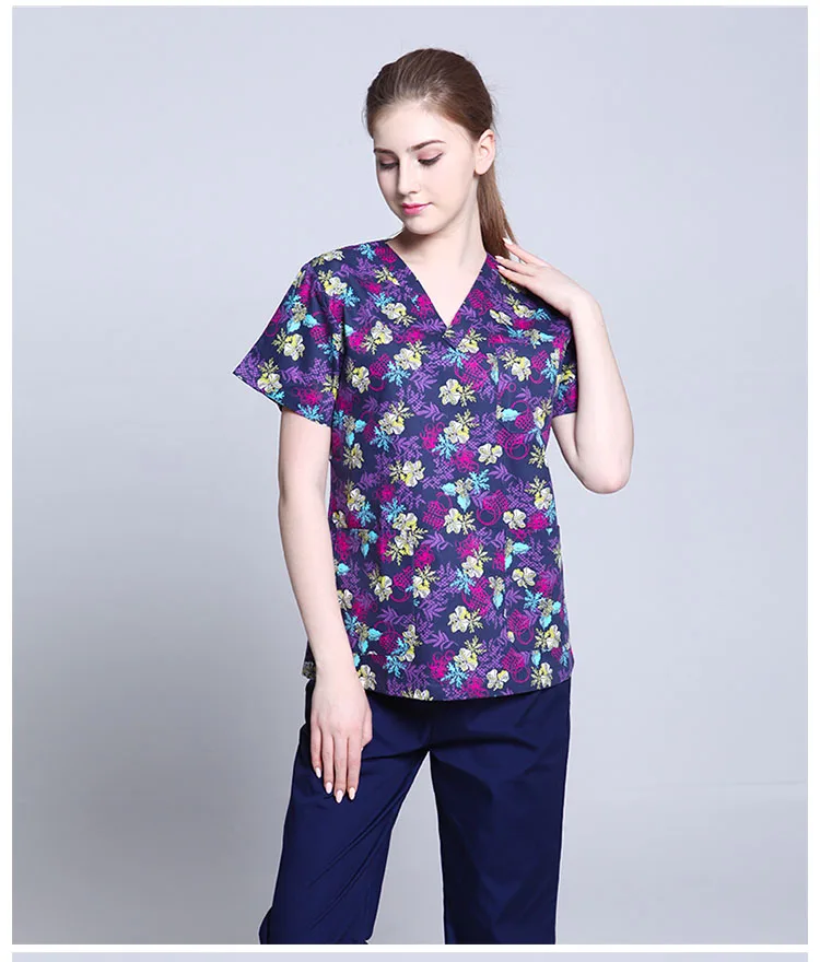 Шаблон Женщины Уход Униформа костюм медика комплекты одежды костюм Slim Fit стоматологические халаты красота салон мужчины медсестры Единая рабочая одежда