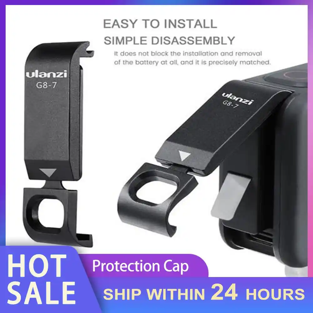High Quality Removable Battery Cover Black Metal Cover Type C Charging Port Adapter For Gopro Hero 8 Sports Camcorder Cases Aliexpress