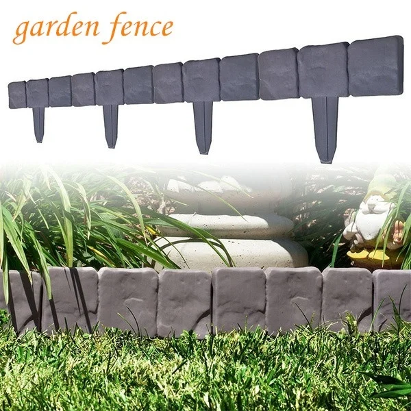 10/20 шт складное соединение для двора газон садовый забор пластиковый искусственный камень забор для двора