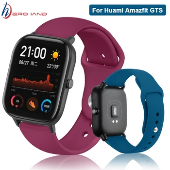 

Sport Silicone Watchband Strap for Xiaomi Huami Amazfit GTS/GTR 42mm/ Bip Lite Smart Watch Bracelet Band Colorful Replace Correa