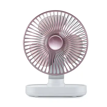 

Desktop Oscillating Fan Portable USB Fan With Adjustable Head 2 Speeds USB Rechargeable Desk Fans For Home Office Travel