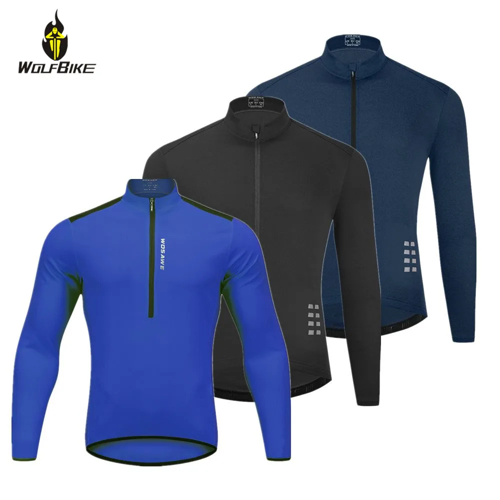 WOSAWE Летняя мужская велосипедная Джерси с длинным рукавом для горного спорта
