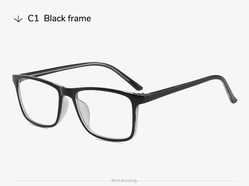 Toketorism сверхлегкие прямоугольные металлические очки в пластиковой оправе для мужчин и женщин 1019