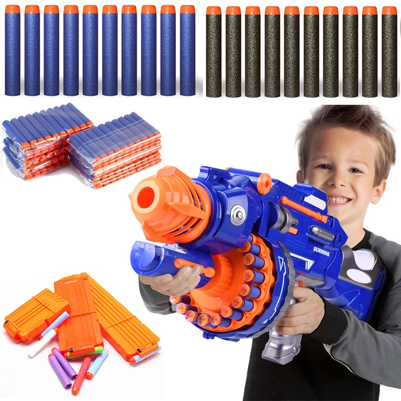 100 pcs Foam Suction Refill Bullets Darts For Nerf N-strike Kids Toy Xmas Gift 