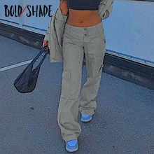 

Bold Shade Streetwear 90s Fashion Denim Jeans High Waist Solid Grey Straight Pants Y2K Grunge Style Women Jeans 2022 Winter Fall
