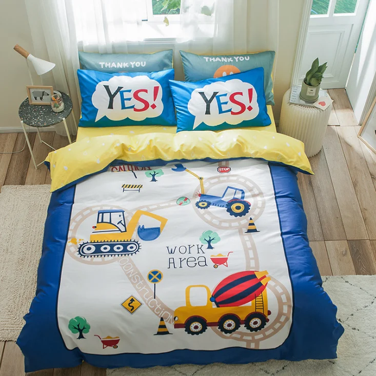 8 3Pcs Cotton Crib Bed Linen Kit Cartoon Baby Princess Bedding Set Includes Pillowcase Bed Sheet Duvet Cover Without Filler - Цвет: 8
