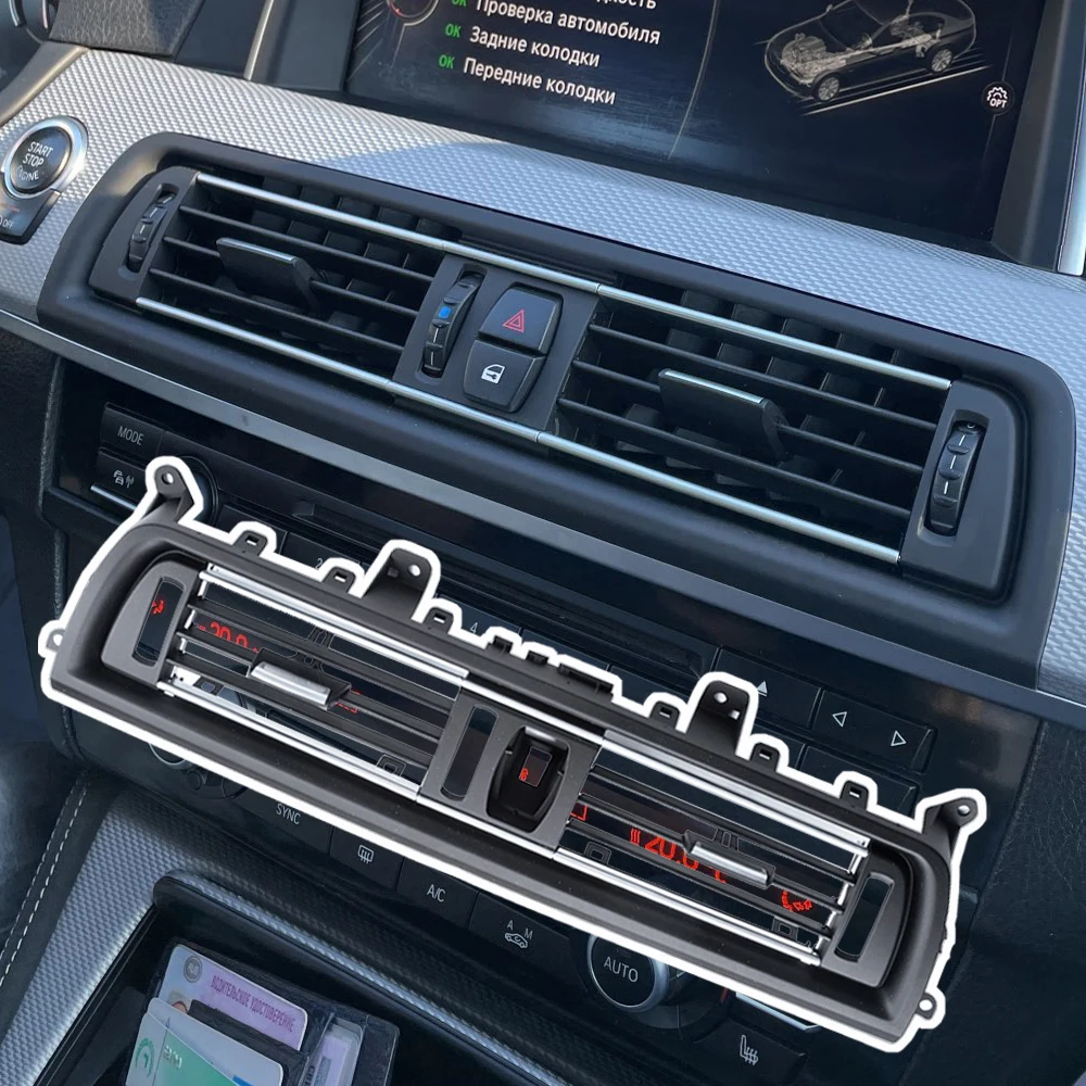 Front Air Grille Center Dash AC Vent Fits For BMW F10 F11 F18 5 Series
