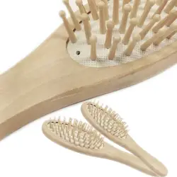 Лучшая Горячая продажа деревянные бамбуковые щетки для волос щетка для ухода за волосами и красота спа массажер массажная расческа TK-ing