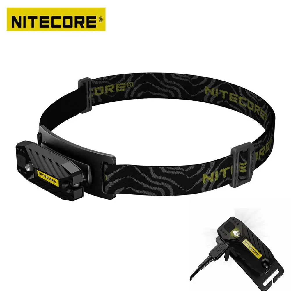 Головной свет NITECORE T360 черный USB Перезаряжаемый налобный фонарь высокой производительности 360 градусов светодиодный с интегрированной батарея li-ion