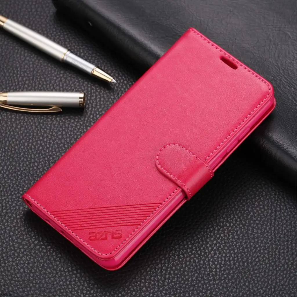 AZNS из искусственной кожи с откидной крышкой чехол для Xiaomi Redmi Note 8 Pro 4 4X примечание 6 7 Pro глобальная Версия защитная крышка чехол-книжка с держателем