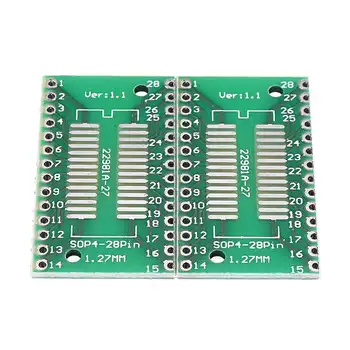 

10pcs TSSOP28 SSOP28 To DIP28 SOP28 Transfer PCB Board DIP Pin Board Pitch Adapter