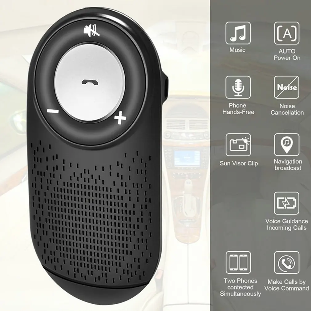 T828 Handfree Bluetooth автомобильный комплект MP3-плеер Bluetooth 4,1 солнцезащитный козырек клип Громкая связь автомобильный Bluetooth комплект Беспроводной Громкая связь
