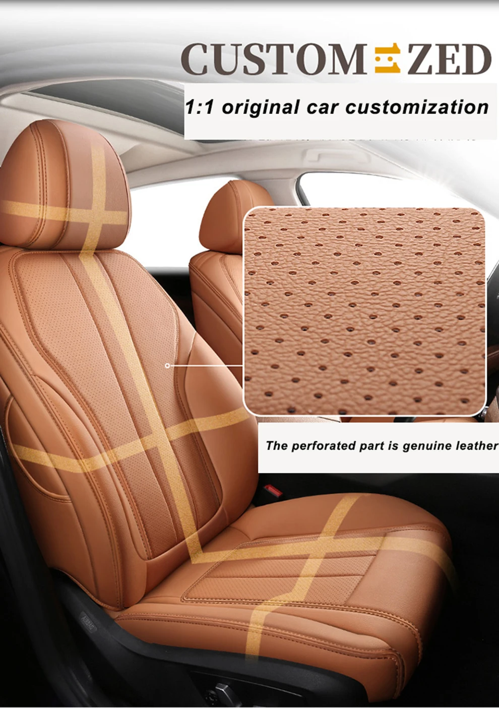 Nappa Leather Car seat cover For Kia Sorento 2009 2014 2010 2012 2013 2015  2016 2017 Interior Parts Automotive Accessories