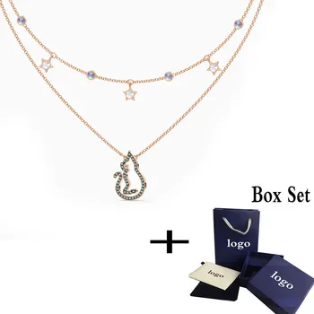 

SWA 2020 new and stylish Catitude necklace set, bright and exquisite jewelry add personality to everyday jewelry