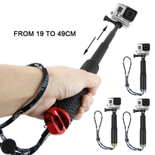 Аксессуары для камеры Go Pro ручной выдвижной полюсный монопод палка для селфи для GoPro HERO5 6 7 HERO4 Session HERO 5 4 3+ 3 2 1 SJ4000