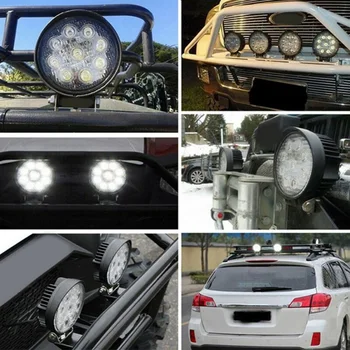 

Fog lamp Working Lights Driving Replacement Stainless Steel 2pcs LED For Truck Off-Road