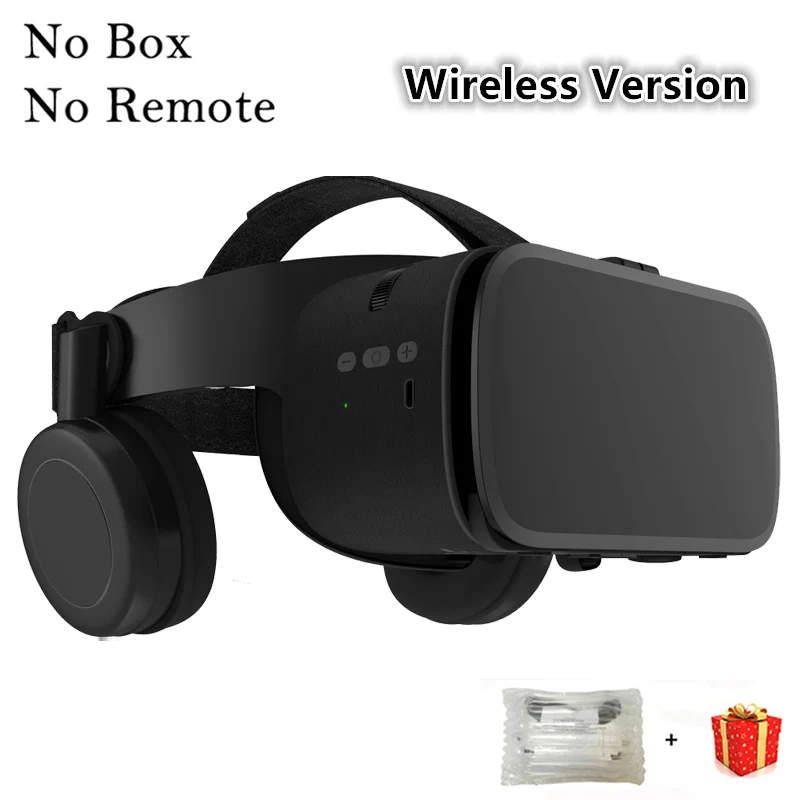 Bobo VR Bobovr Z6 Bluetooth 3 D шлем Viar 3D очки виртуальной реальности гарнитура шлем очки линзы видео для телефона смартфон - Цвет: No Box No Remote