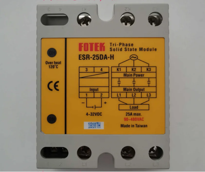 

Taiwan Yangming FOTEK Solid State Relay ESR-25DA-H